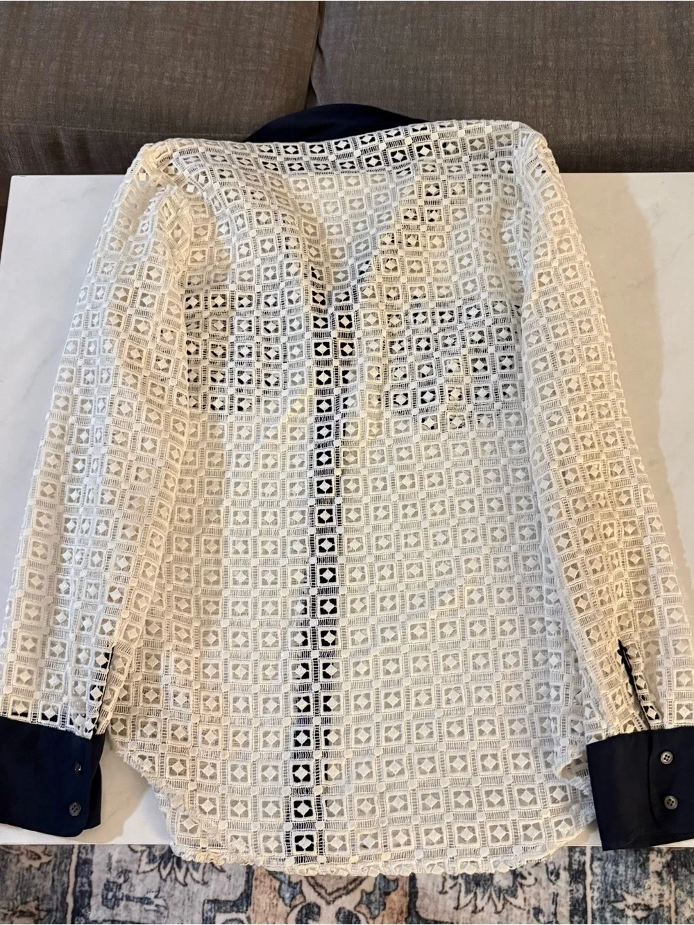 J. Crew navy trim